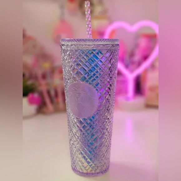 Starbucks Holiday ‘22 Limited Iridescent Unicorn Jeweled Tumbler 24 oz Venti Cup - Picture 9 of 9